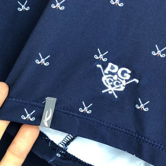 KJUS Navy Men's Golfer Polo in Atlanta Blue/White size 48 S - Picture 9 of 15